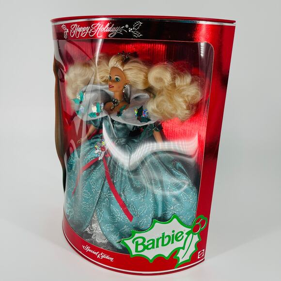Happy Holidays 1995 Special Edition Mattel Barbie Doll - NRFB/NIB - Picture 11 of 16